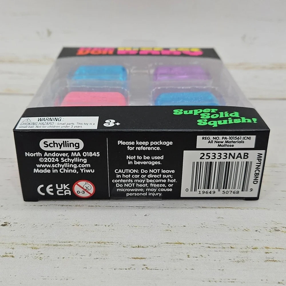 NeeDoh Nice Ice Baby 4 pack Set of Four Nee Doh Mini Nice Cube Pink Blue Purple